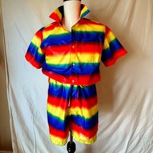 Rainbow Parachute Romper